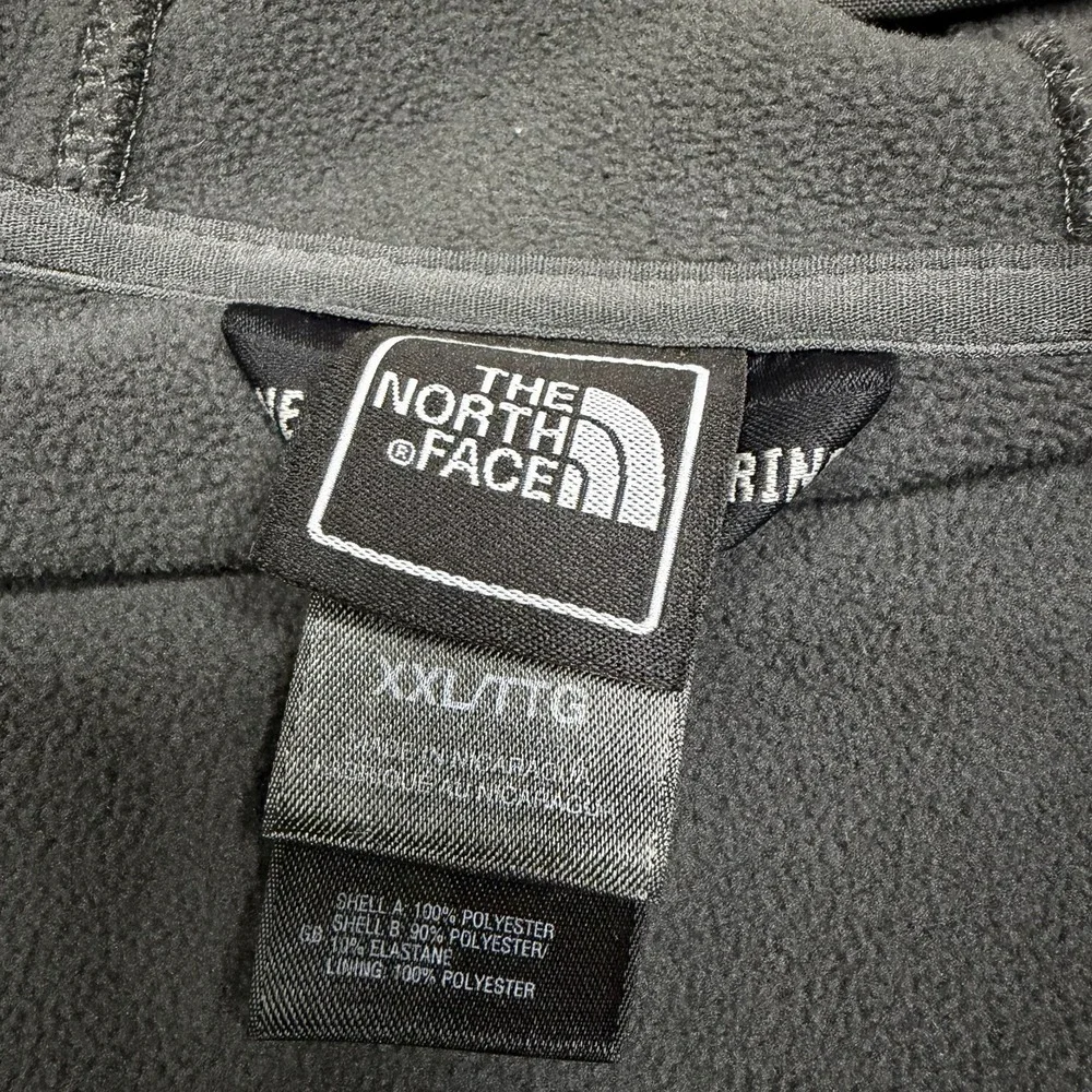 North Face Men's Hooded Softshell Full Zip Jacket Gray XXL Nimble Windwall